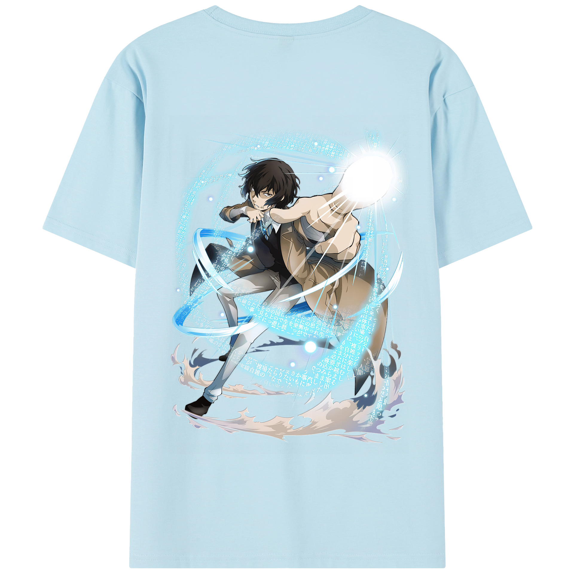 （画像用） 文豪ストレイドッグス Bungo Stray Dogs 綿100％半袖Tシャツ（背面プリント）